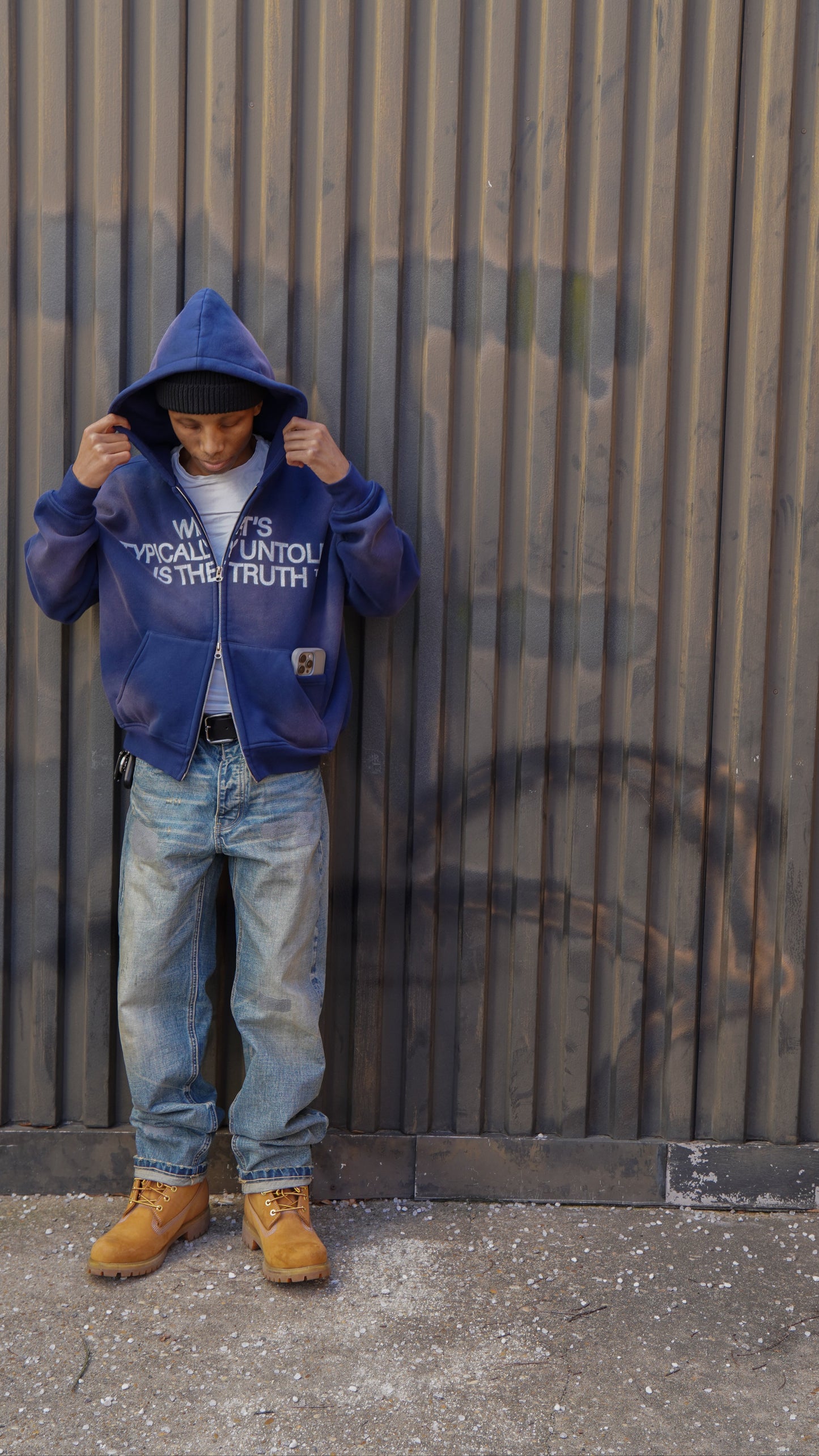 "Untold Truth" Double-Zip Blue