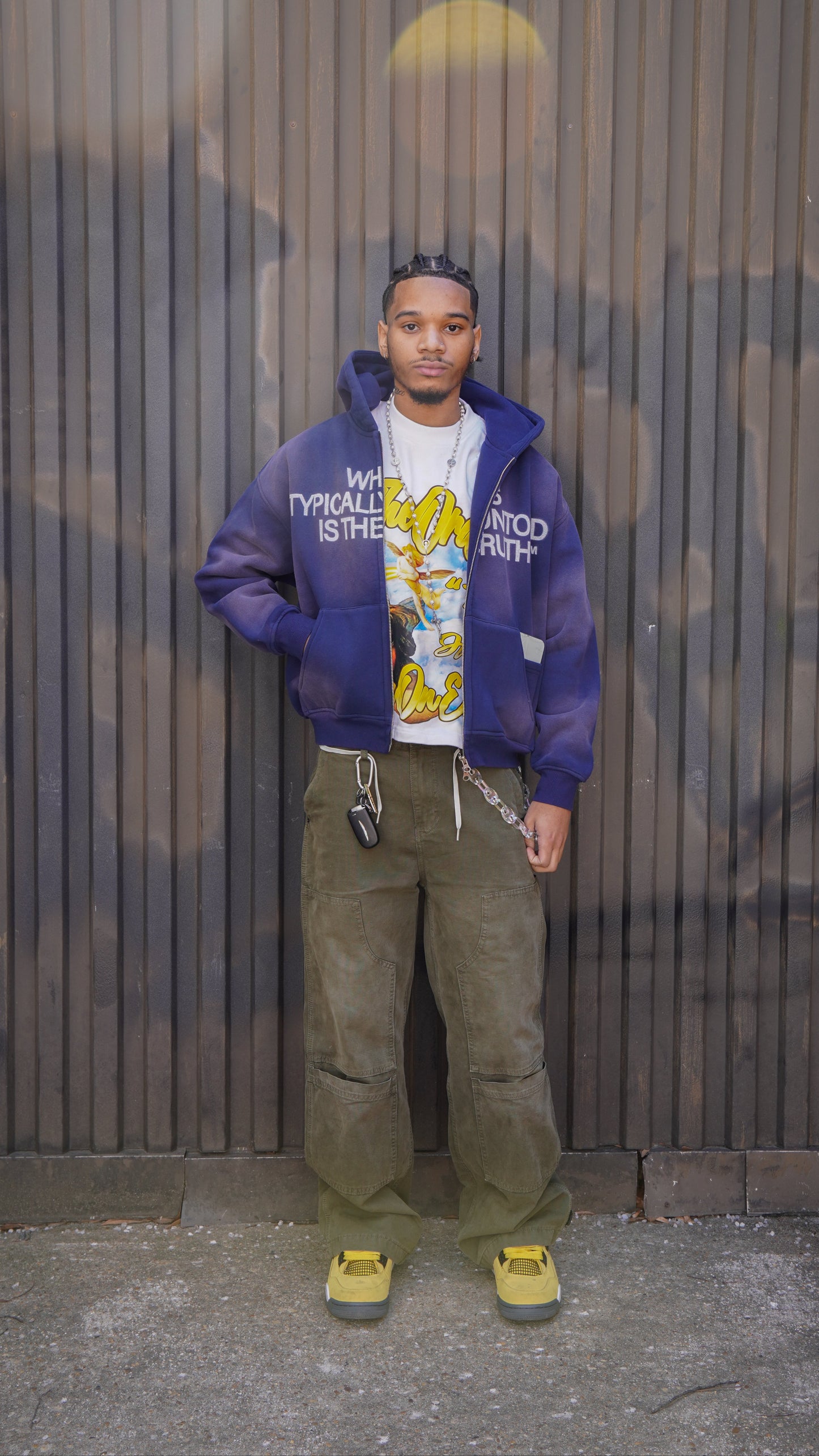 "Untold Truth" Double-Zip Blue