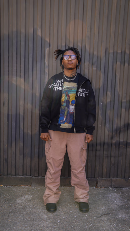 "Untold Truth" Double-Zip Black
