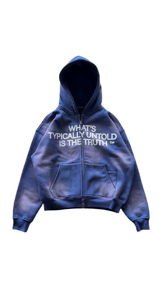 "Untold Truth" Double-Zip Blue