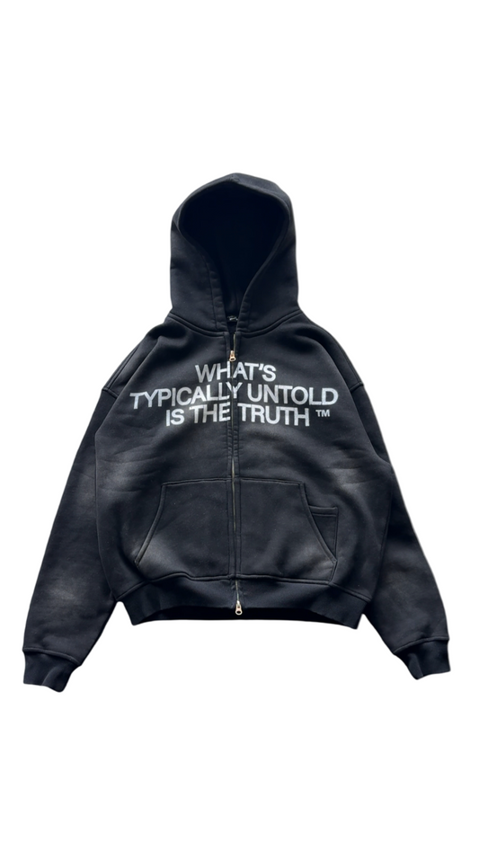 "Untold Truth" Double-Zip Black